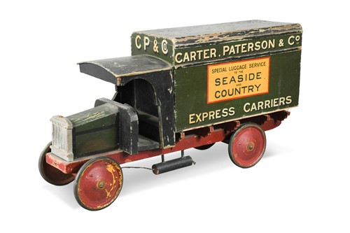 Lot 512 - Carter Patterson and Co, an early 20th century painted model lorry