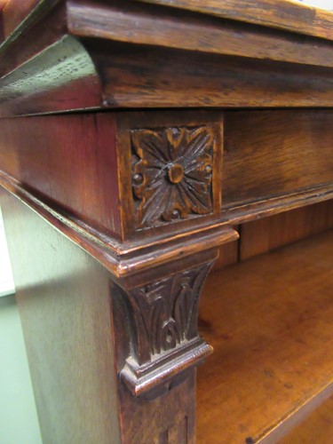 Lot 564 - A late Victorian oak open bookcase with...
