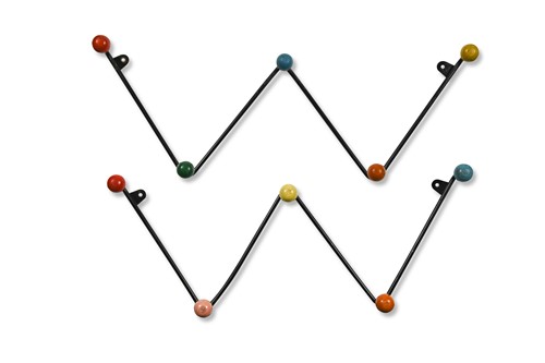 Lot 152 - A pair of mid-century 'Atomic' coat racks