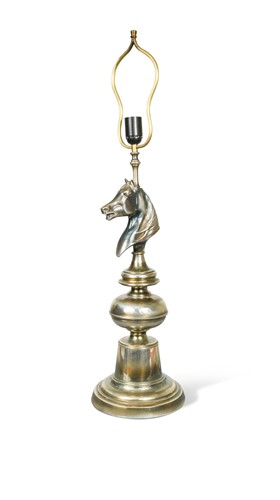 Lot 113 - A vintage silver-plated table lamp in the manner of Maison Charles, circa 1970