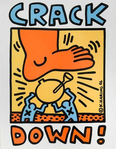Lot 619 - Keith Haring (American 1958-1990), Crack Down!,...