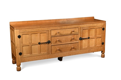Lot 138 - Robert 'Mouseman' Thompson, an oak sideboard