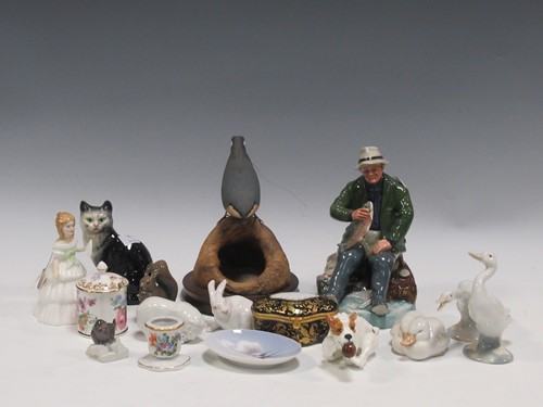 Lot 7 - Doulton, Copenhagen and other mostly animal...