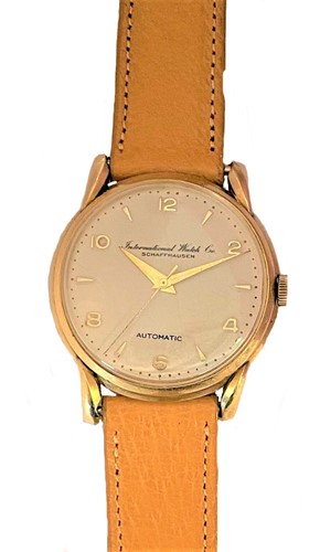 Lot 294 - IWC Schaffhausen - An 18ct gold wristwatch