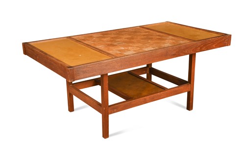 Lot 174 - A mid-century coffee / games table