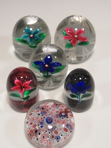 Lot 11 - An Old English Millefiori glass paperweight,...