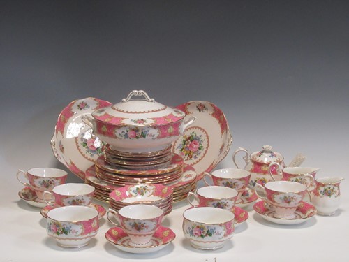 Lot 122 - Royal Albert 'Lady Carlyle' 6 setting tea and...