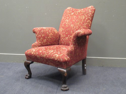 Lot 504 - A small Edwarwardian mahogany armchair on...