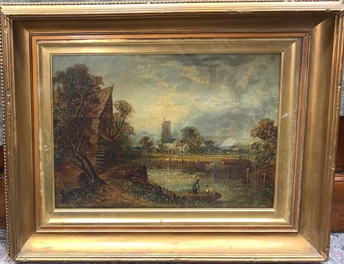 Lot 283 - Joseph Paul (1804-1887), A Suffolk landscape...