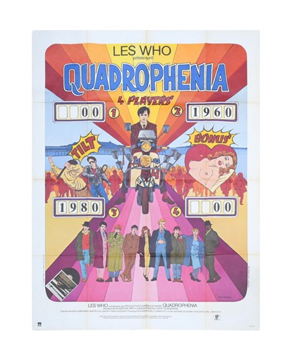 Lot 201 - The Who, a Kalki Creations French poster for Quadrophenia, 1980