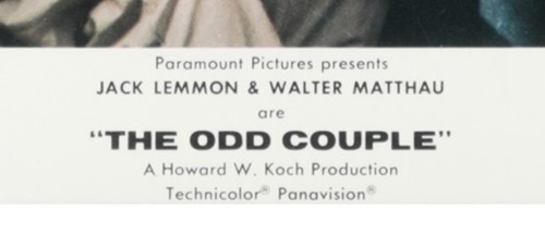 Lot 199 - The Odd Couple, 1968, signed by Jack Lemmon and Walter Matthau