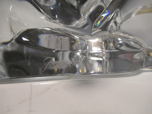 Lot 44 - A collection of Baccarat glass animals to...