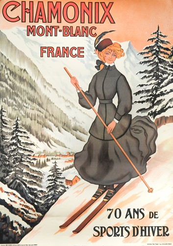 Lot 491 - Chamonix, Mont Blanc, '70 ans de sports d'hiver'