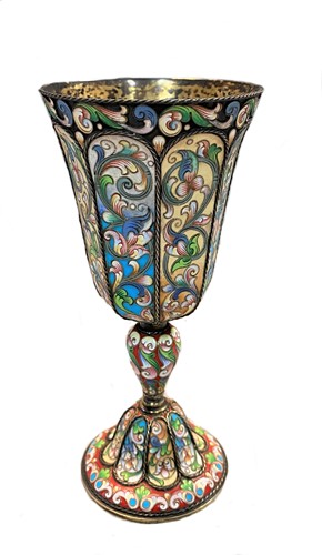 Lot 403 - An enamelled goblet