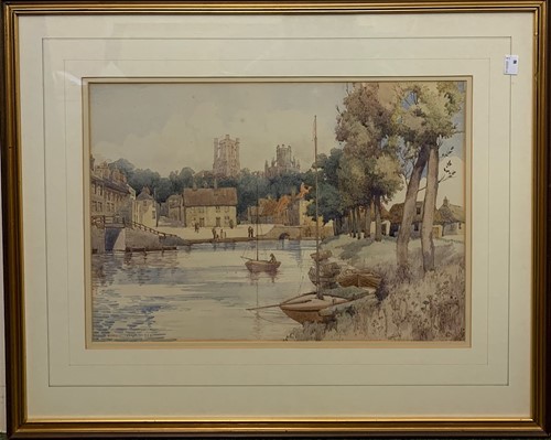 Lot 418 - Harold Coop (1890-1930), View of Ely Cathedral,...