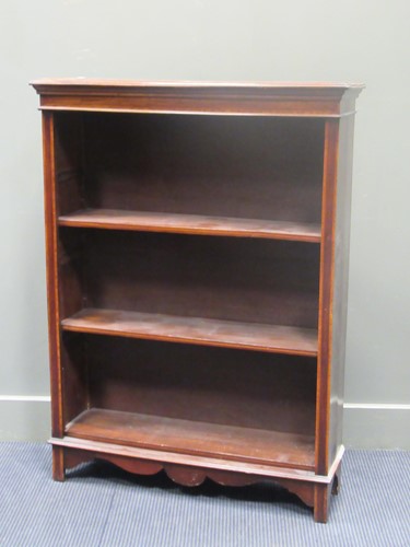 Lot 596 - An Edwardian mahogany and satinwood...