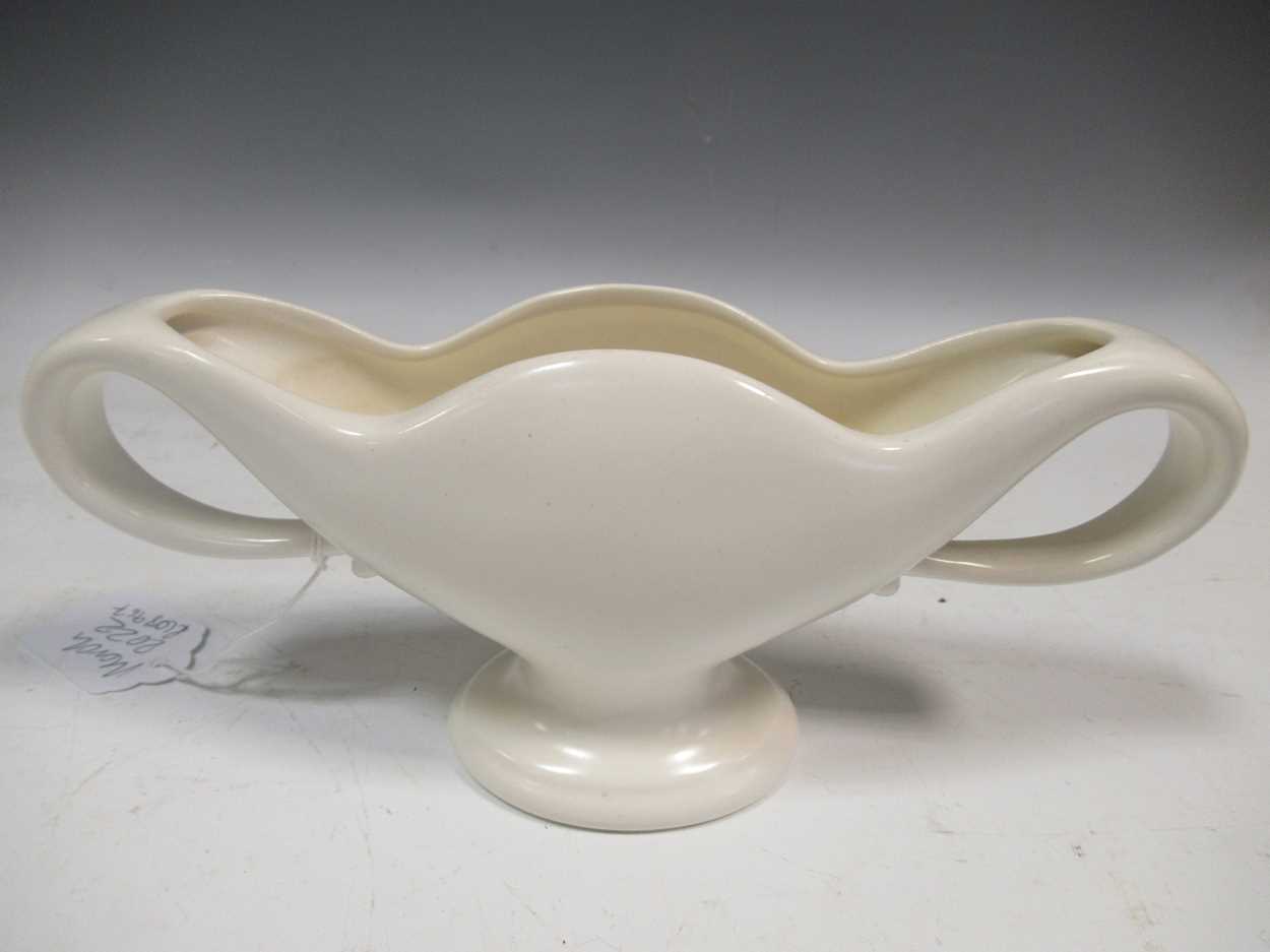 Lot 81 - William John Marriner for Fulham Pottery, twin...