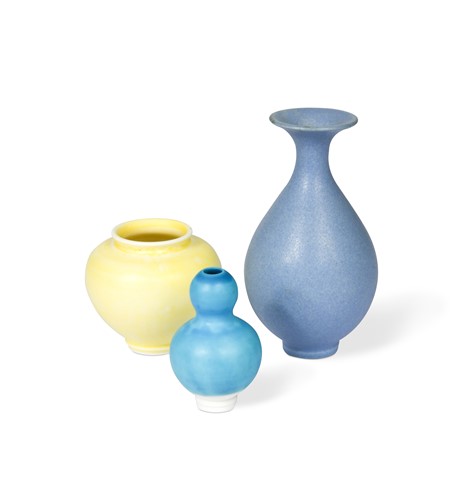 Lot 60 - Yuta Segawa (Japanese, born 1988), three miniature porcelain vases