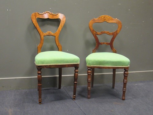 Lot 554 - Two 19th century maplewood chairs of a similar...