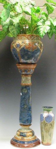 Lot 50 - A Royal Doulton pottery vase, in Art Nouveau...