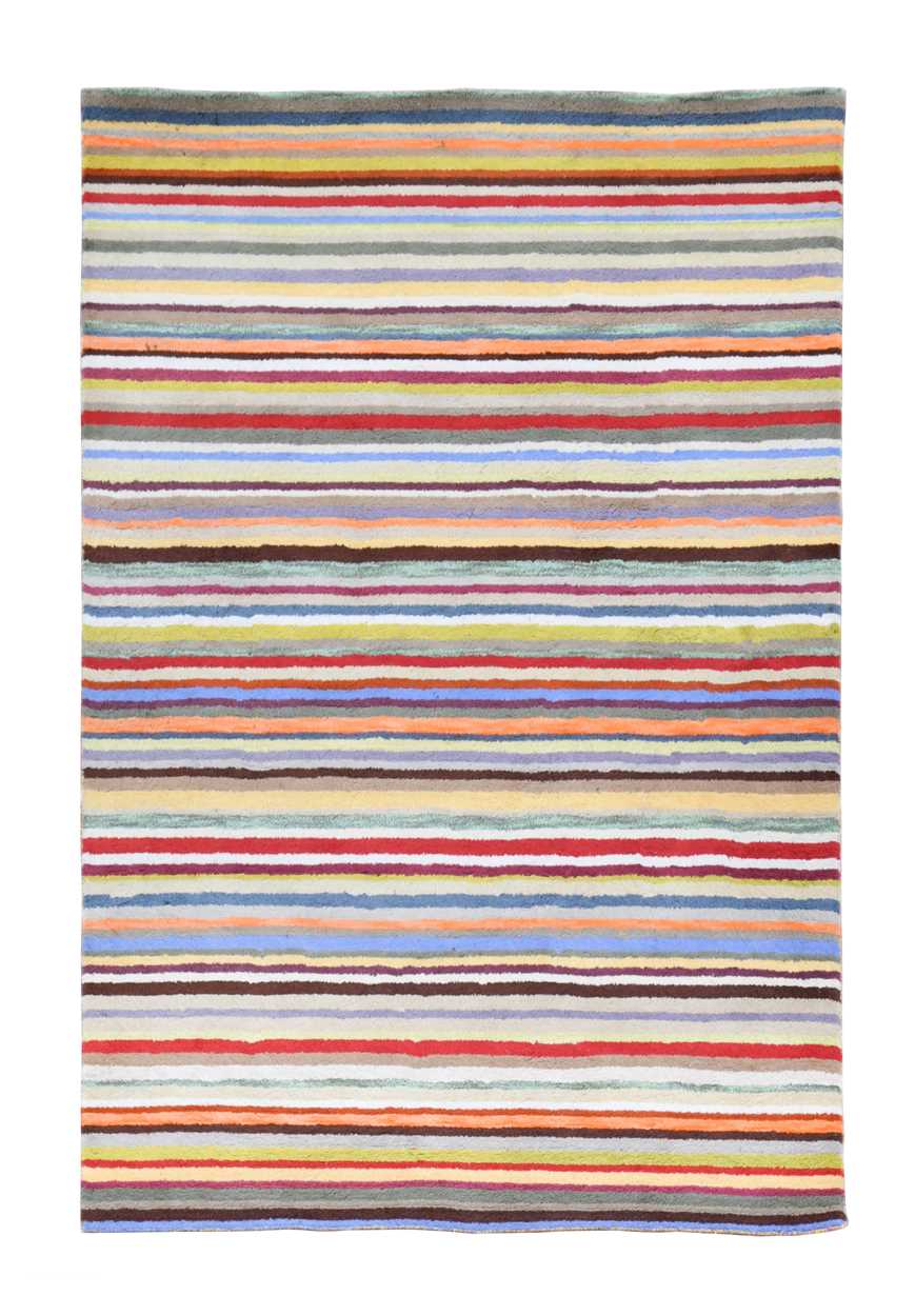 Lot 181 - A contemporary 'Paul Smith ' style striped wool rug