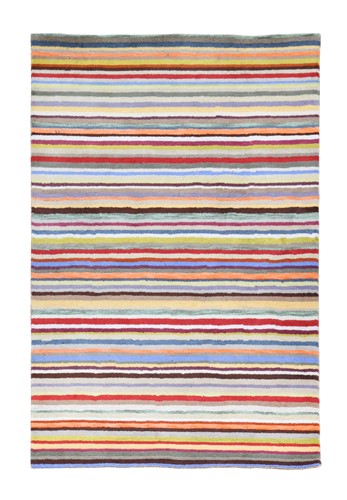 Lot 181 - A contemporary 'Paul Smith ' style striped wool rug