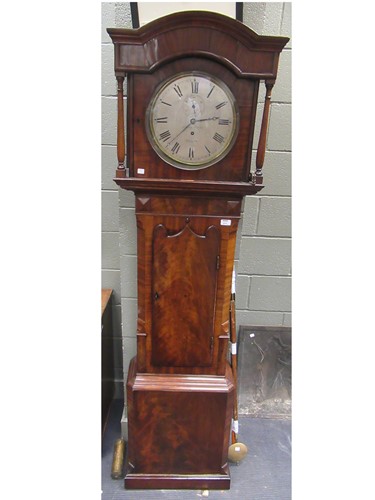 Lot 513 - A 19th century mahogany longcase regulator,...