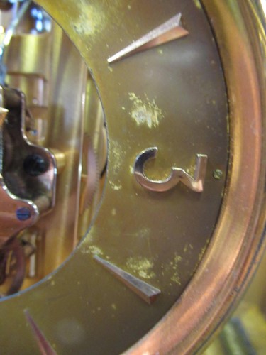 Lot 476 - A Jaeger-LeCoultre Atmos clock, no. 68631, circa 1950s