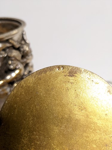 Lot 335 - Henri Picard (French, fl. 1831-1864), a silvered bronze vase