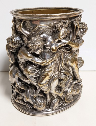 Lot 335 - Henri Picard (French, fl. 1831-1864), a silvered bronze vase