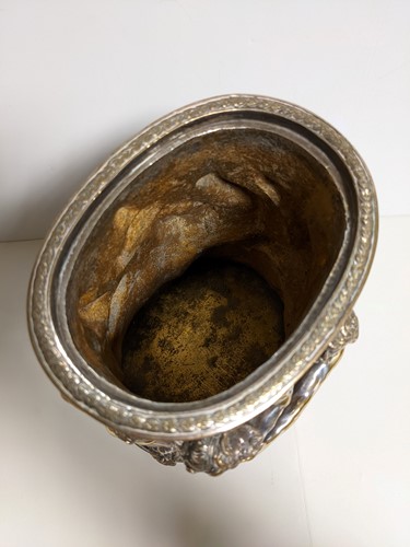 Lot 335 - Henri Picard (French, fl. 1831-1864), a silvered bronze vase