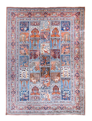 Lot 412 - A Bakthiari garden design carpet