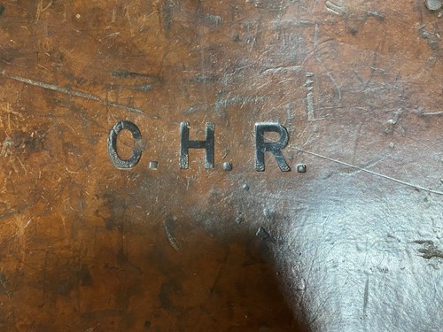Lot 226 - A leather case initialed C H R for Sir Cecil Hunter-Rodwell