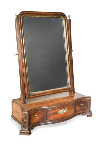 Lot 315 - A George III toilet mirror