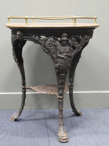 Lot 451 - An early 20th century ‘Brittania’ pub table...