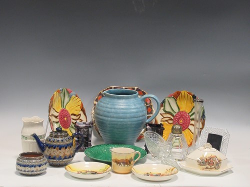 Lot 172 - China and glass, including a Doulton stoneware...