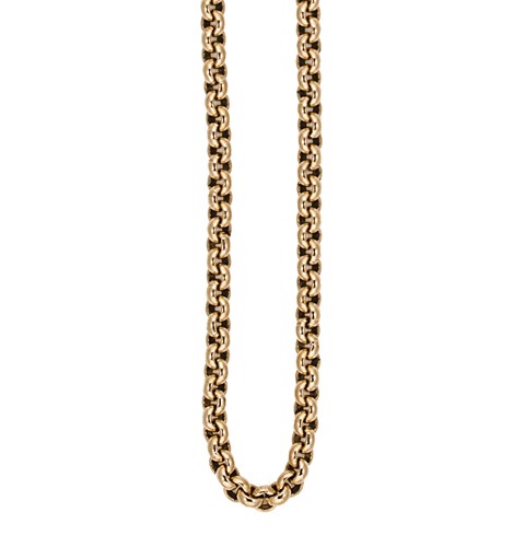 Lot 36 - A 9ct gold belcher chain