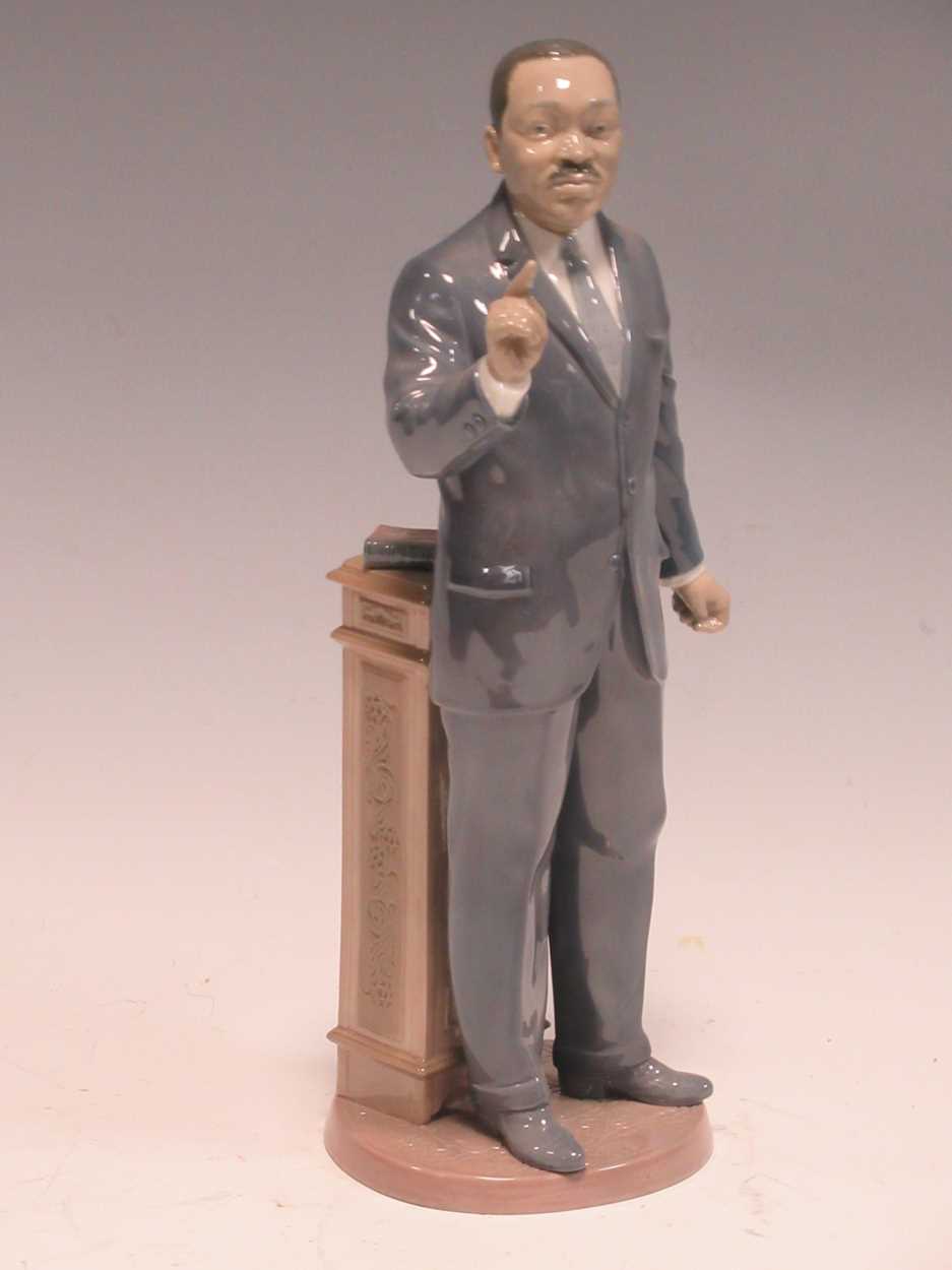 Lot 23 - Lladro figurine of Martin Luther King Jr,...