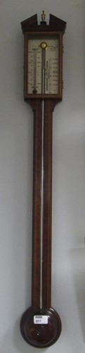 Lot 617 - A Comitti & Sons stick barometer, 1980s
