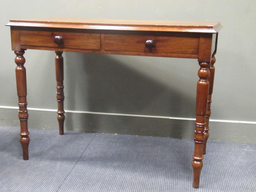 Lot 648 - An early Victorian mahogany side table, the...