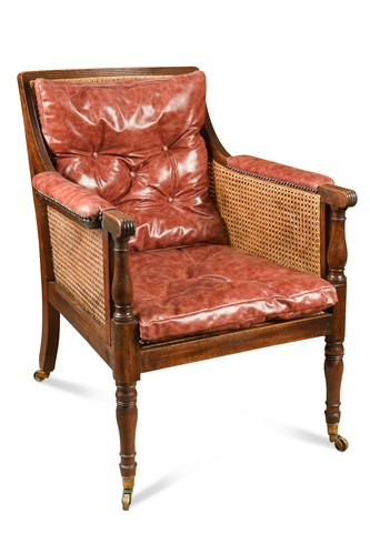 Lot 277 - A Regency mahogany bergere