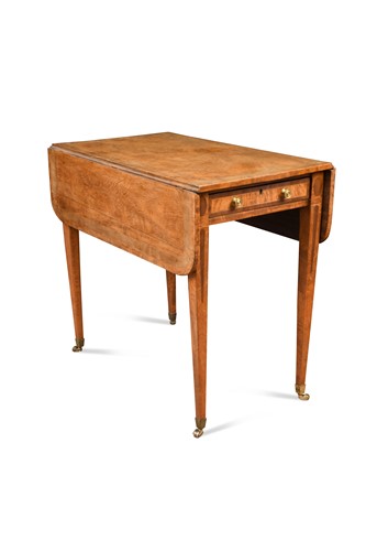 Lot 463 - A satinwood Pembroke table, 19th century