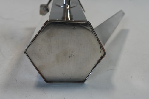 Lot 441 - A two piece Art Deco style silver plated café au lait set