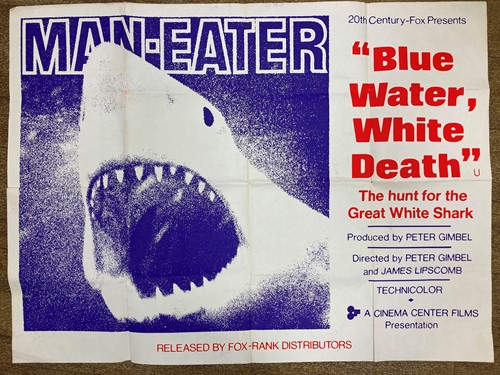 Lot 407 - An original British quad poster for Blue Water,...