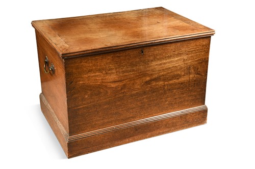 Lot 486 - A mahogany chest, circa 1800