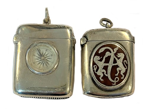 Lot 363 - Two Victorian silver vesta cases