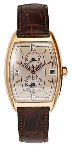 Lot 292 - Franck Muller - An 18ct gold 'Master Banker Havana' wristwatch