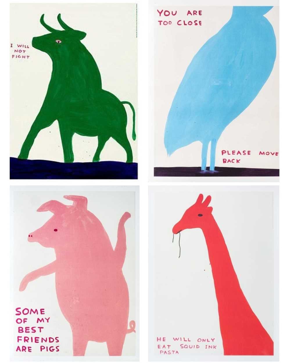 Lot 646 - David Shrigley OBE (British 1968-), Animal...