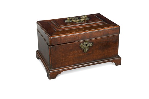 Lot 247 - A George III mahogany tea caddy