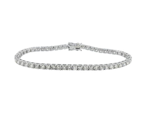 Lot 220 - A diamond line bracelet